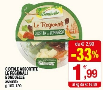 Iperal Bonduelle Le Regionali Ciotole offerta