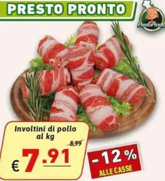 Ipercarni Involtini di pollo al kg offerta
