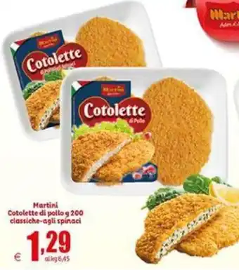 Elite Martini Cotolette di Pollo g 200 Classiche-Agli Spinaci offerta