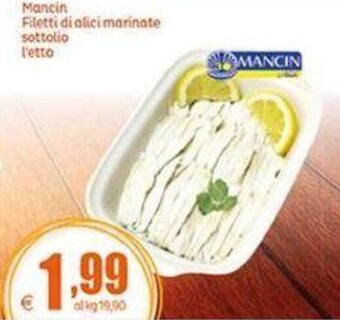 Elite Mancin Filetti di Alici Marinate Sottolio offerta