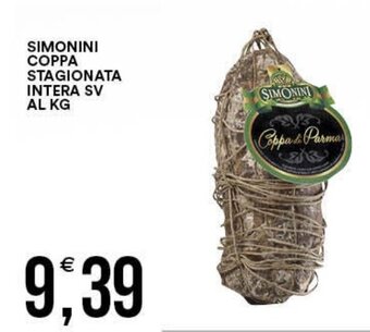 Vantaggio Cash&Carry Simonini Coppa Stagionata Intera SV offerta