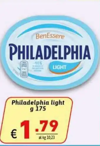 Ipercarni Philadelphia light 175 g offerta