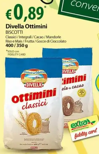 Extra Supermercati Divella Ottimini 400 / 350 g offerta
