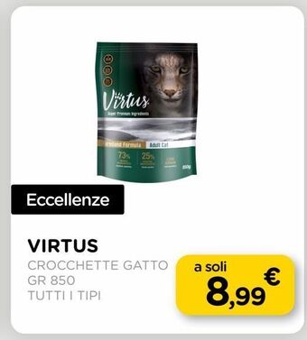 Arcaplanet Virtus crocchette gatto offerta