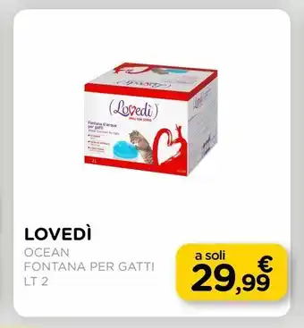 Arcaplanet Lovedì ocean fontana per gatti offerta