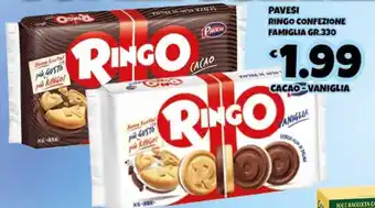 Euromarket Carandente Pavesi Ringo Confezione Famiglia 330 gr. offerta