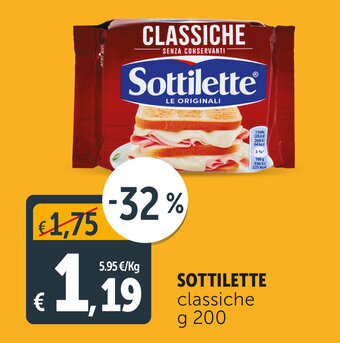 Deco Supermercati Sottilette classiche 200 g offerta