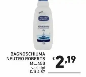 Ok Market Neutro Roberts Bagnoschiuma 450 ml. offerta