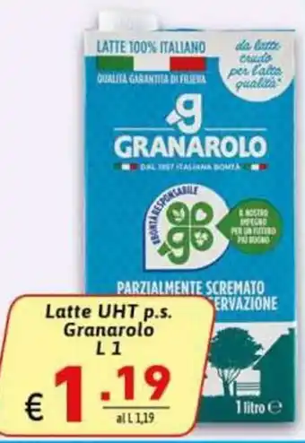 Ipercarni Granarolo Latte UHT p.s 1 L offerta