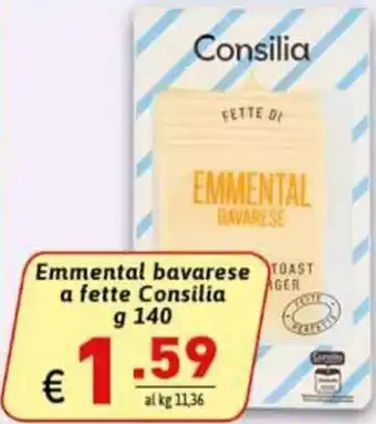 Ipercarni Consilia Emmental bavarese a fette 140 g offerta
