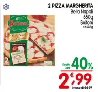 D'Ambros Buitoni 2 Pizza Margherita 650 g offerta