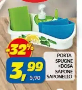 Risparmio Casa Porta spugna + dosa sapone saponello offerta