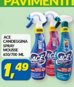 Risparmio Casa Ace candeggina spray mousse 650 / 700 ml offerta