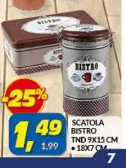 Risparmio Casa Scatola bistro tnd 9 x 15 cm 18 x 7 cm offerta