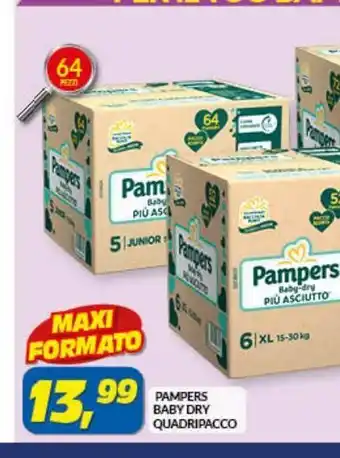 Risparmio Casa Pampers baby dray quadripacco offerta
