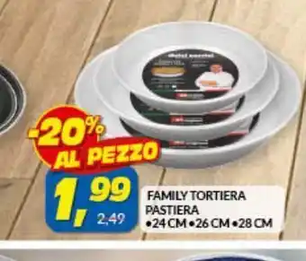 Risparmio Casa Family tortiera pastiera 4 cm 26 cm 28 cm offerta