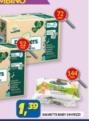 Risparmio Casa Salviette baby 144 pezzi offerta
