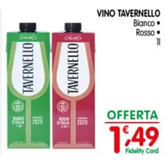 Tavernello Vino Bianco,Rosso 1 l