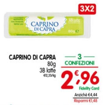 D'Ambros Caprino di Capra 80 g 38 latte offerta