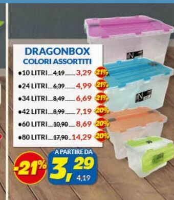 Dragonbox colori assortiti