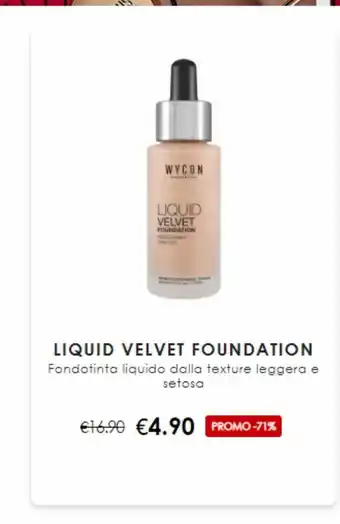 Fondotinta liquido dalla texture leggera e setosa