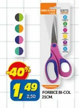 Risparmio Casa Forbice bi- col 21 cm offerta