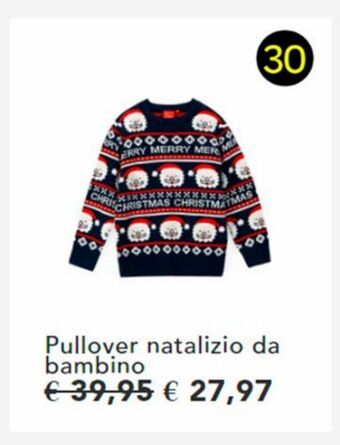 Pullover natalizio da bambino