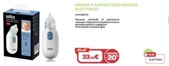 Bimbo Store Braun Aspiratore Nasale Elettrico offerta