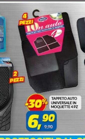 Risparmio Casa Tappeto auto universale in moquette 4 pz offerta