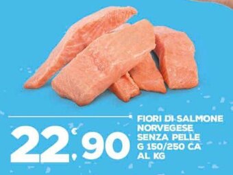 Deco Supermercati Fiori di Salmone Norvegese Senza Pelle g 150/250 ca offerta