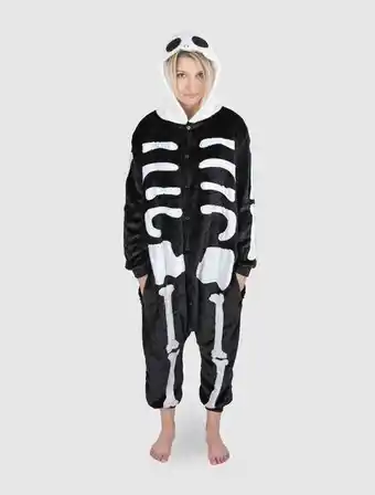Costume da scheletro con con cappuccio
