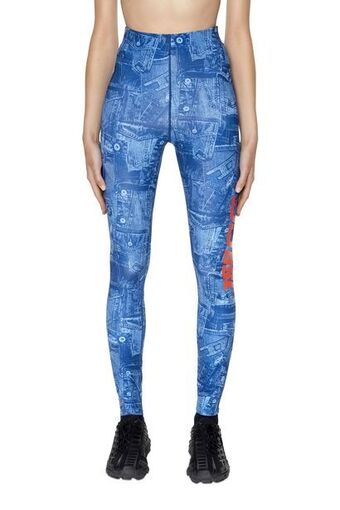 Diesel Leggings con stampa denim offerta