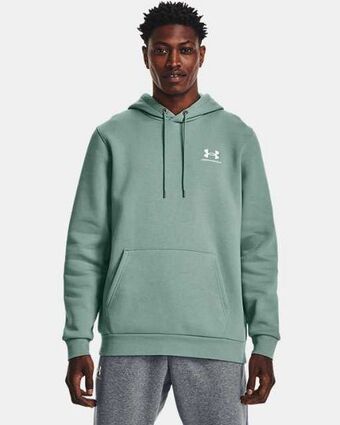 Felpa con cappuccio ua essential fleece da uomo