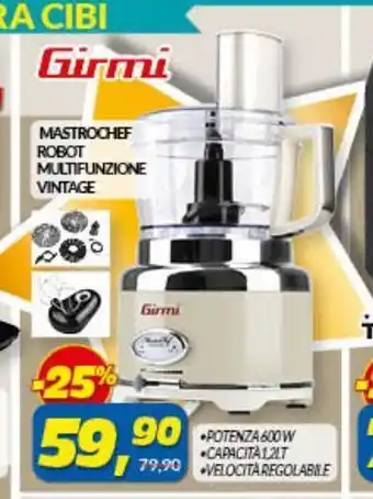 Risparmio Casa Girmi mastroche robot multifunzione vitage offerta