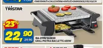 Risparmio Casa Grill pietra raclette 600 w ra - 2990 /162810 offerta