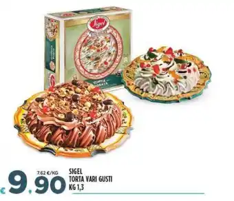 Deco Supermercati Sigel Torta Vari Gusti kg 1,3 offerta