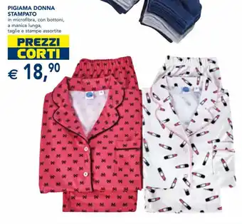 Esselunga Pigiama Donna Stampato offerta