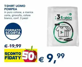 Esselunga Pompea T-shirt Uomo 3 pezzi offerta