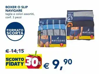 Navigare Boxer o Slip 3 pezzi