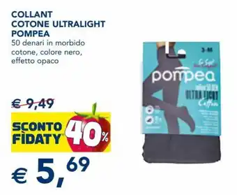 Esselunga Pompea Collant Cotone Ultralight offerta