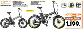 Argento Bike Bicicletta Pieghevole Minimax Fat Bike