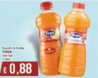 Yoga Succhi di frutta vari tipi 1 litro