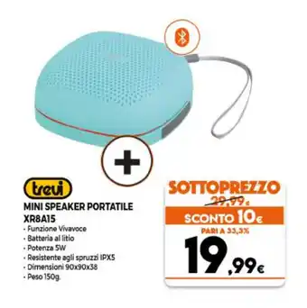 trevi Mini Speaker Portatile XR8A15