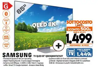 Parente Expert Samsung TV QLed 65" QE65Q800TATXZT offerta