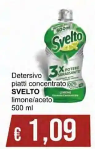 Svelto Detersivo piatti concentrato limone/aceto 500 ml