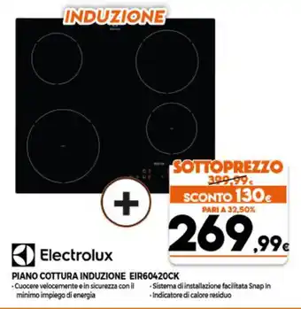 Electrolux Piano Cottura Induzione EIR60420CK
