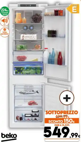 beko Frigo Combinato da Incasso BCNA 275 E4SN