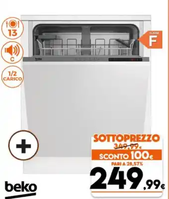 Parente Expert beko Lavastoviglie da Incasso DIN24C10 offerta
