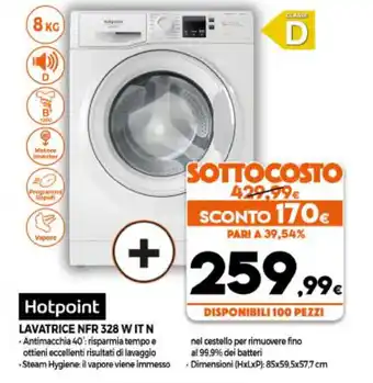 Parente Expert Hotpoint Lavatrice NFR 328 W IT N offerta