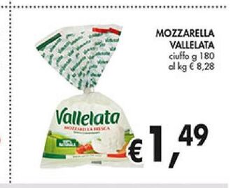 Supermercato Coal Mozzarella vallelata offerta